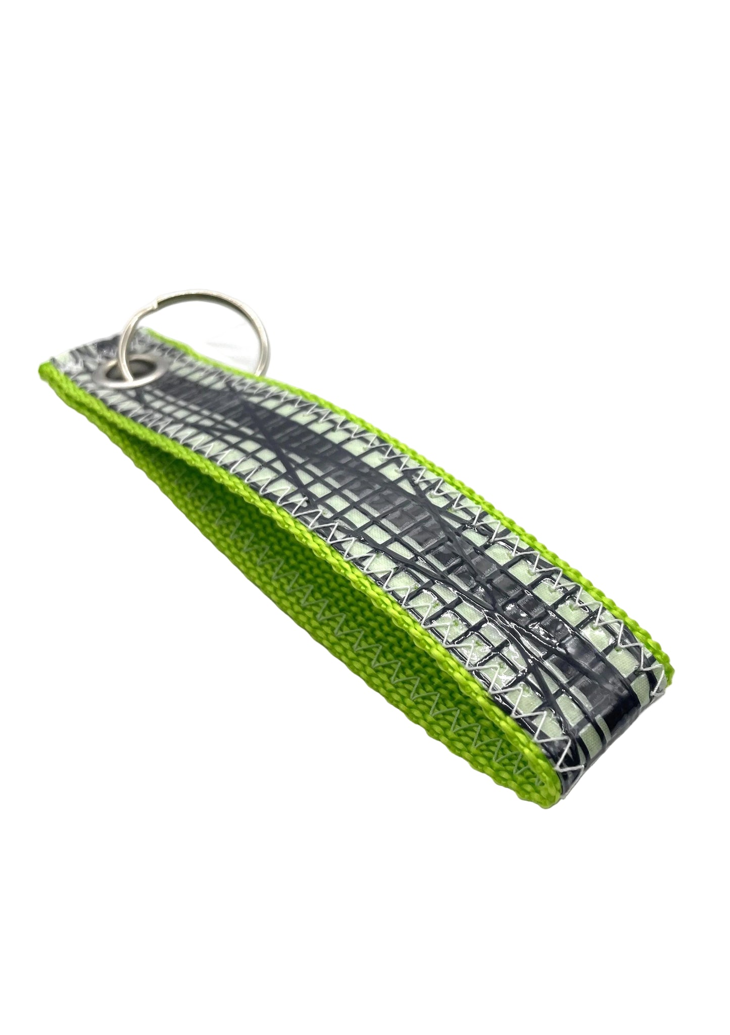 Schlüsselanhänger aus Kevlar Segeltuch in schwarz.